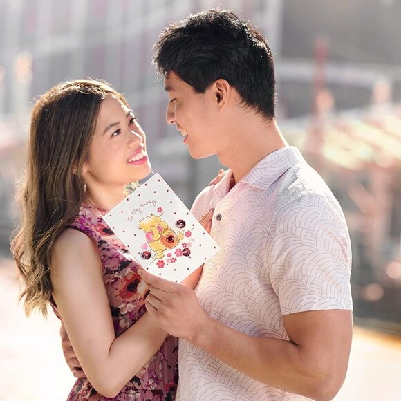 Papyrus Valentine's Day Card Pooh Bear To My Hunny - Picture 6 of 6